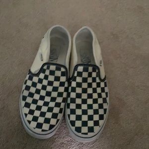 Vans Checkered Slip Ons